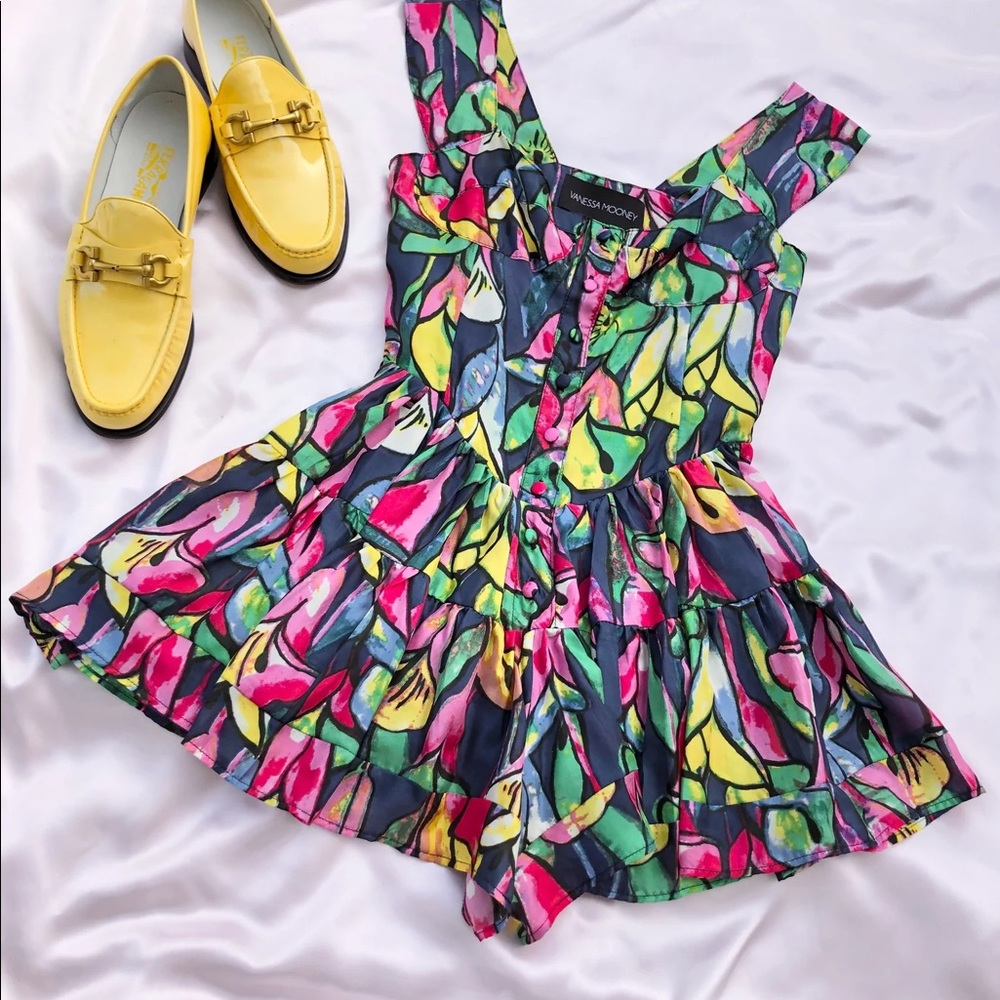 THE ELISABETH ROMPER DRESS - PINK CALLA LILY